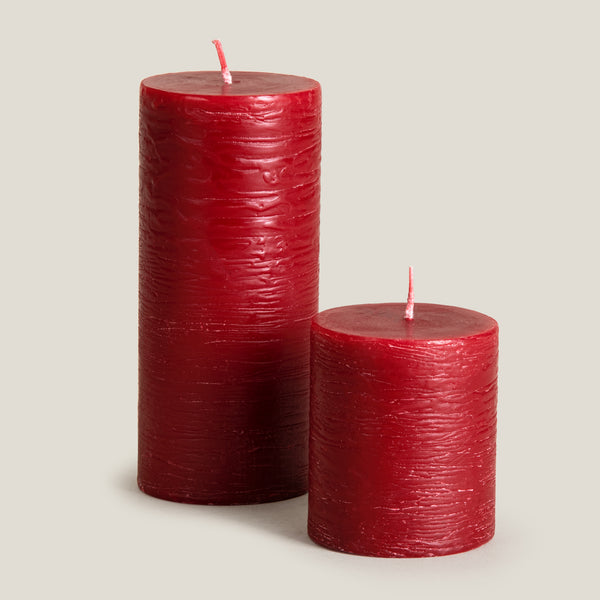 Everly Red Pillar Candle L