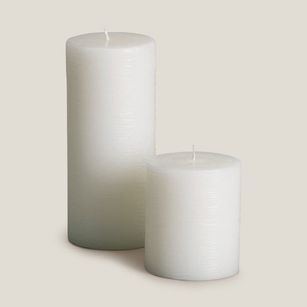 Everly Ivory Pillar Candle L