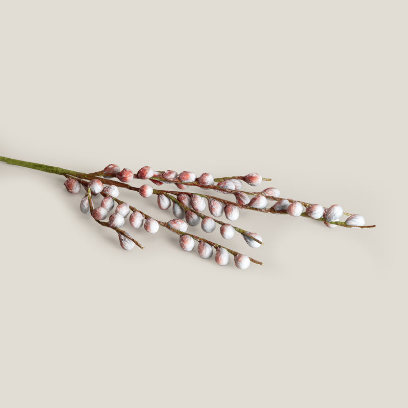 Blue & Orange Berry Branch Foam Flower