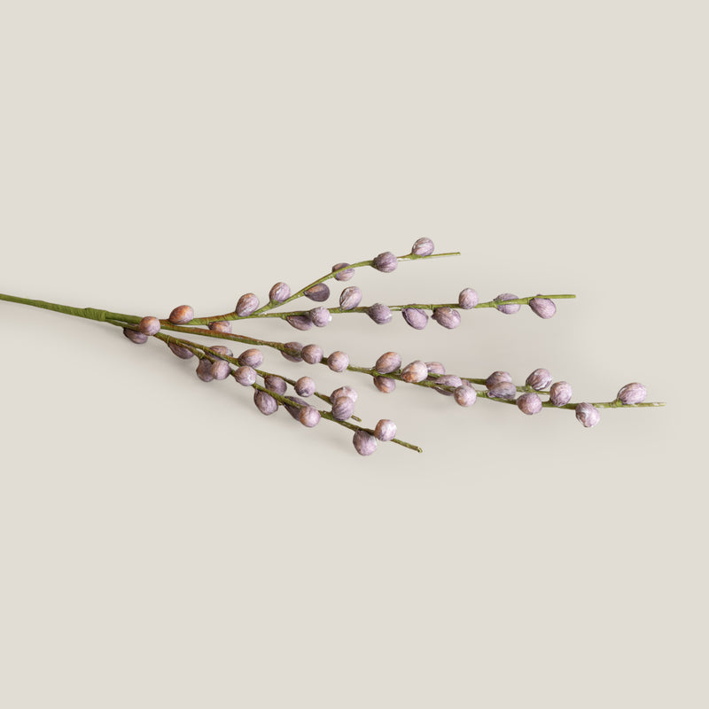 Purple & Orange Berry Branch Foam Flower