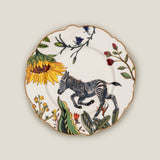 Jenna Clifford Leopard & Zebra Quarter Plate Set of 4