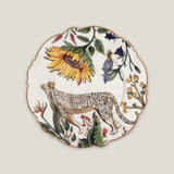 Jenna Clifford Leopard & Zebra Quarter Plate Set of 4