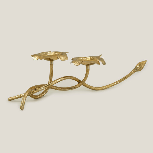 Sonnet Gold & Bronze Candle Holder