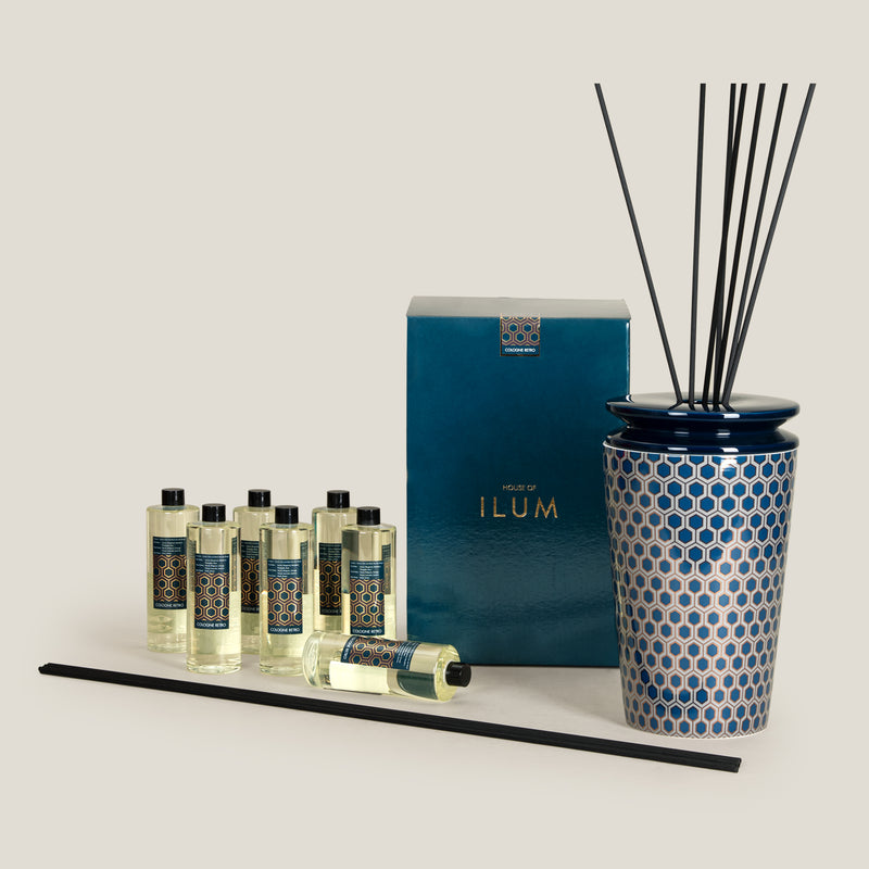 Cologne Retro Multicolor Reed Diffuser XL