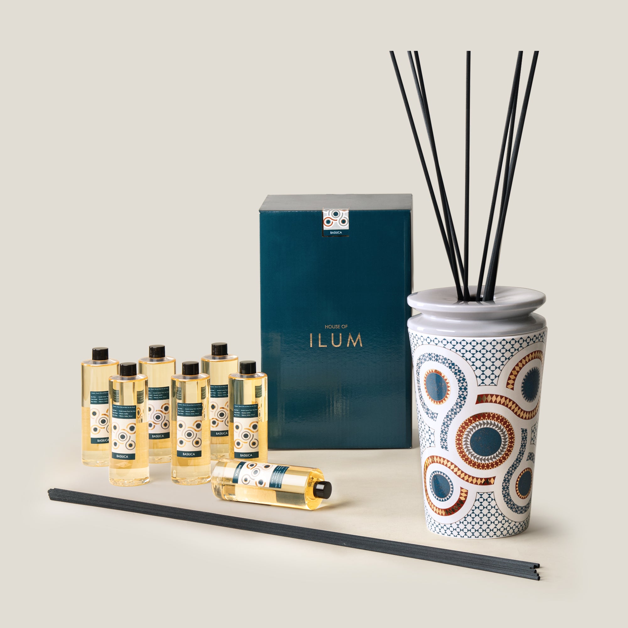 Buy Basilica Multicolor Reed Diffuser XL Online – Address Home