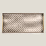 Lattice Beige & Grey Butler Tray