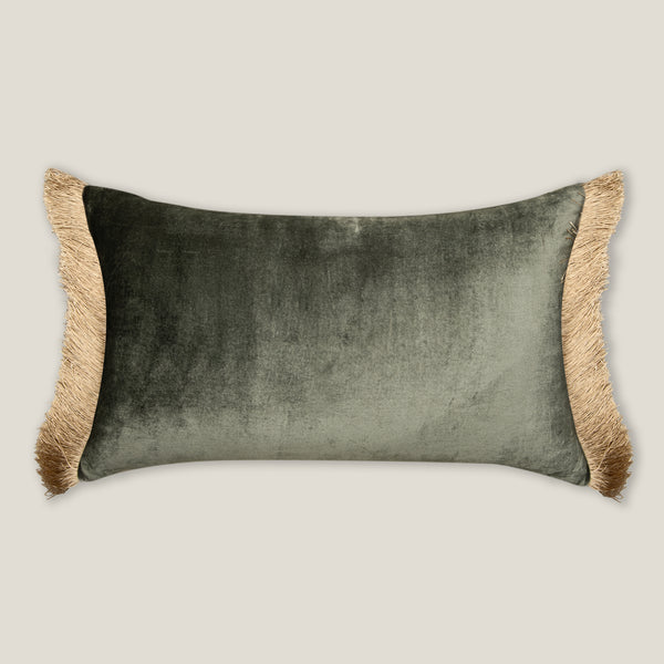 Evelyn Dark Green Emb. Cushion Cover
