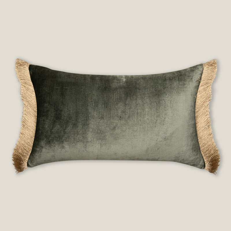 Evelyn Dark Green Emb. Cushion Cover