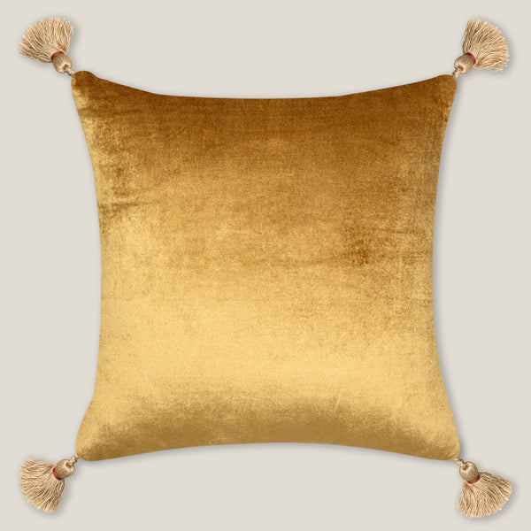 Luna Yellow Emb. Cushion Cover