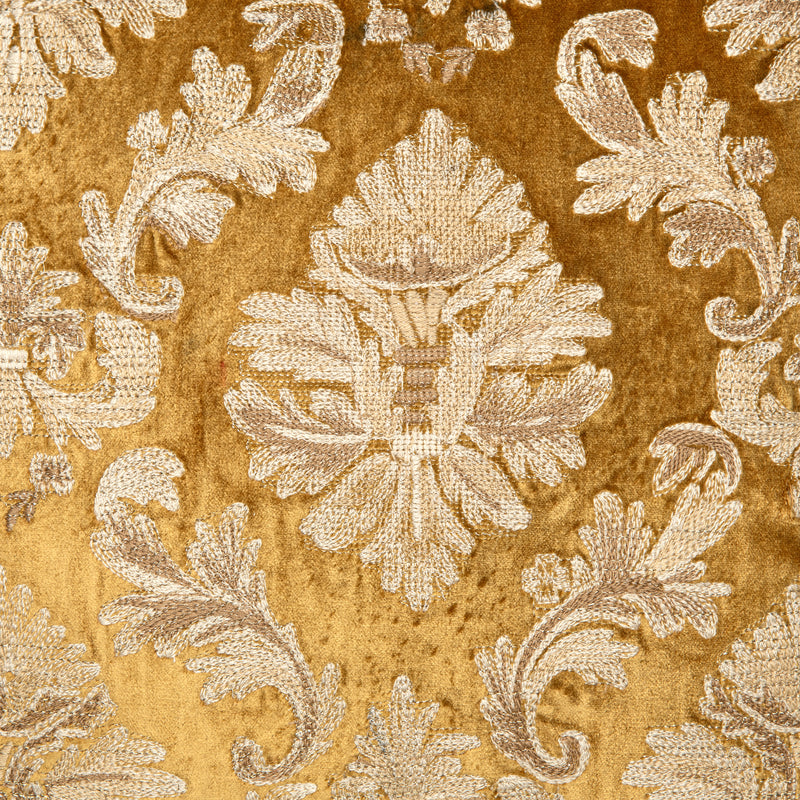 Hazel Yellow Emb. Cushion Cover