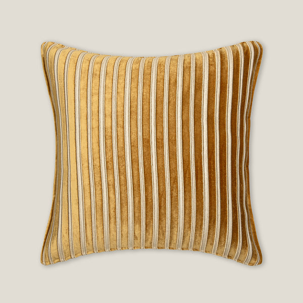 Zoe Yellow Emb. Cushion Cover