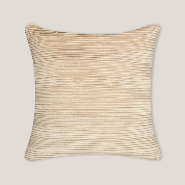 Grace Off White Pleated Cushion Cover