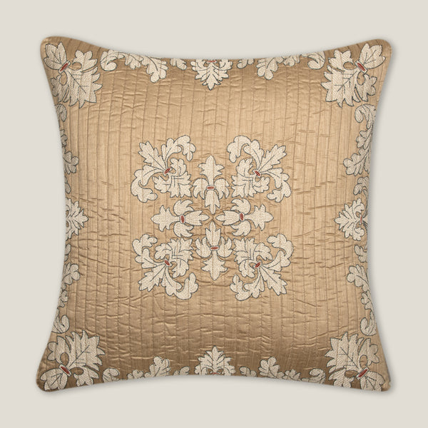 Elena Beige Emb. Euro Cover