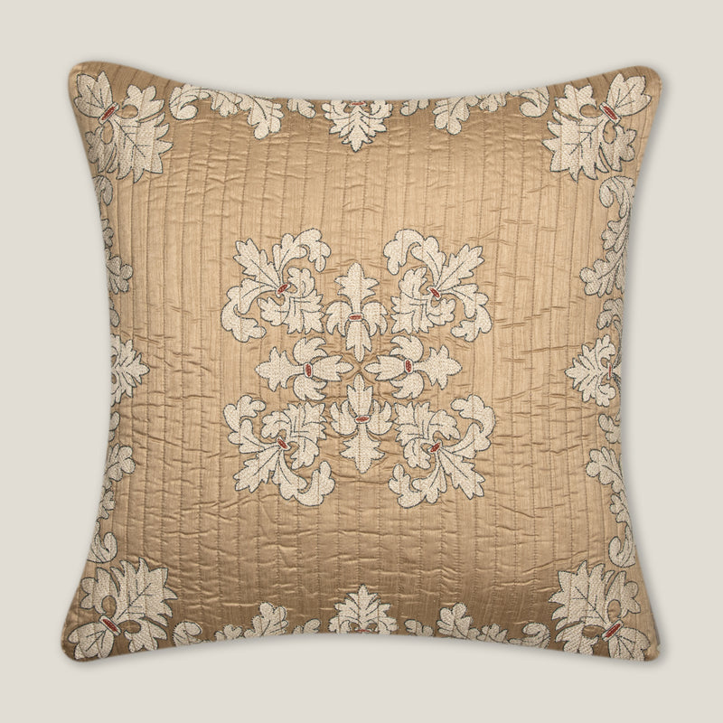Elena Beige Emb. Euro Cover