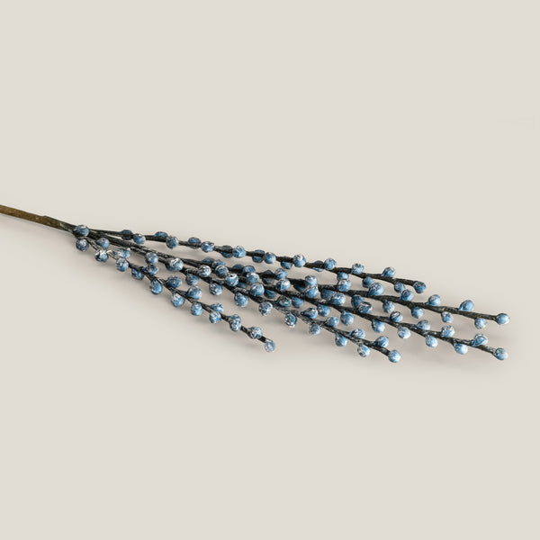 Blue Pip Berry Branch Faux Flower