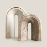 Rufus White & Beige Arch Decor