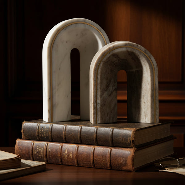 Rufus White & Beige Arch Decor