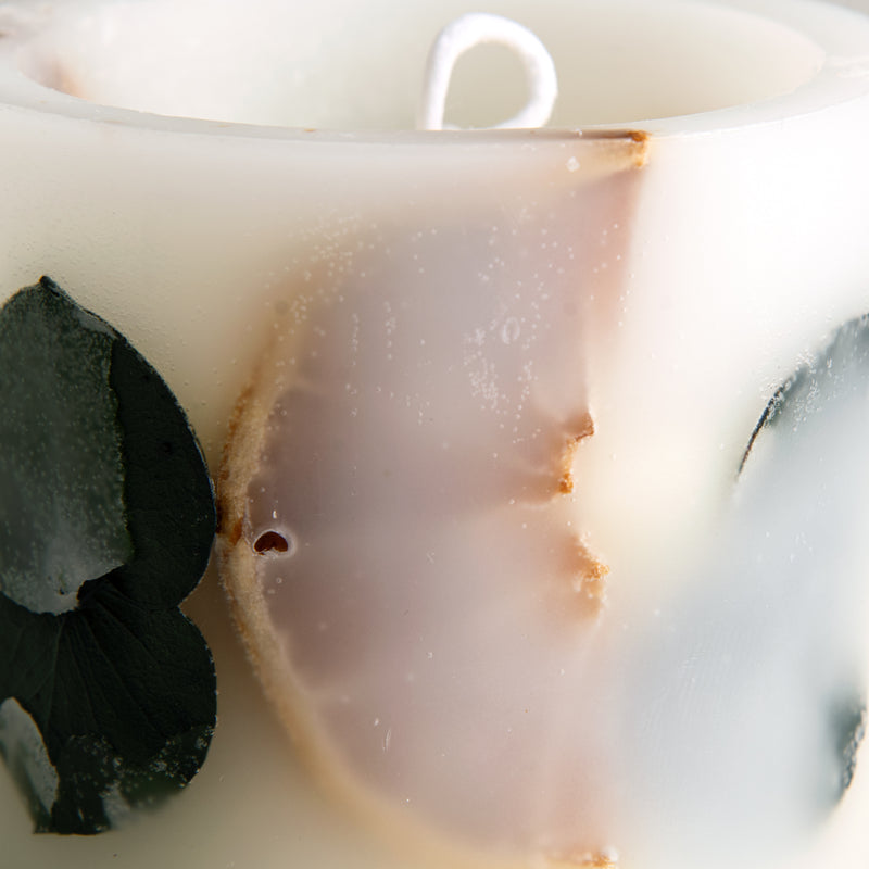 Citrus Bloom White Candle