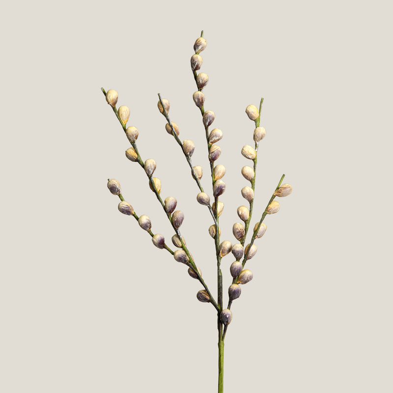 Yellow & Purple Berry Branch Faux Flower