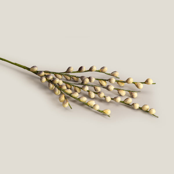 Yellow & Purple Berry Branch Faux Flower