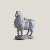 Sovereign Stallion Grey & Gold Horse Sculpture S
