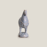 Sovereign Stallion Grey & Gold Horse Sculpture S