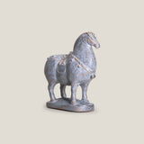Sovereign Stallion Grey & Gold Horse Sculpture S