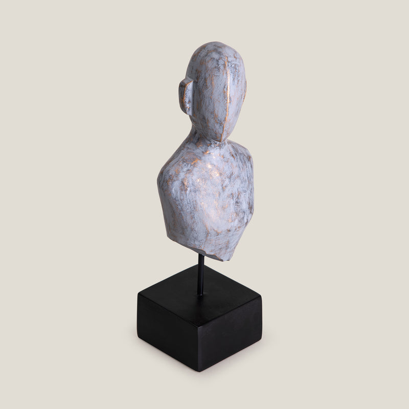 Eve Grey & Gold Sculpture