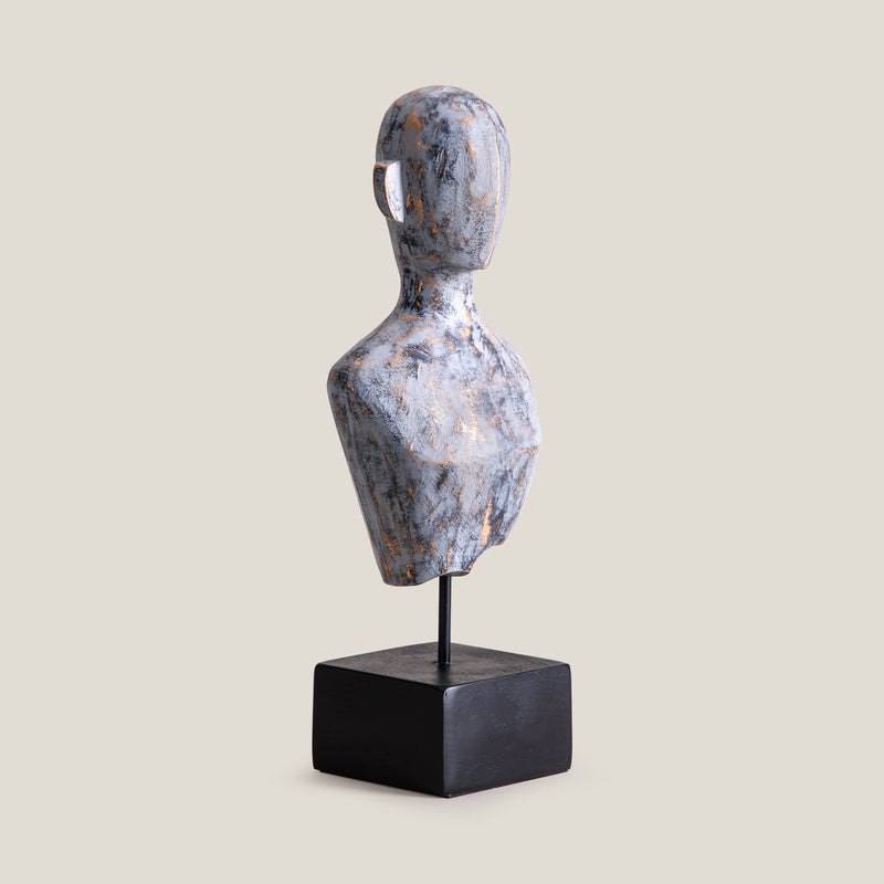 Adam Grey & Gold Sculpture