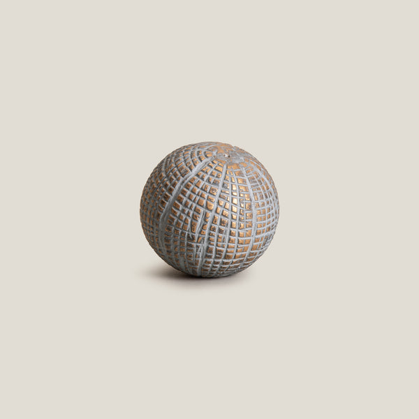 Woodline Grey & Gold Decor Ball S