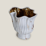 Marbella White & Gold Vase