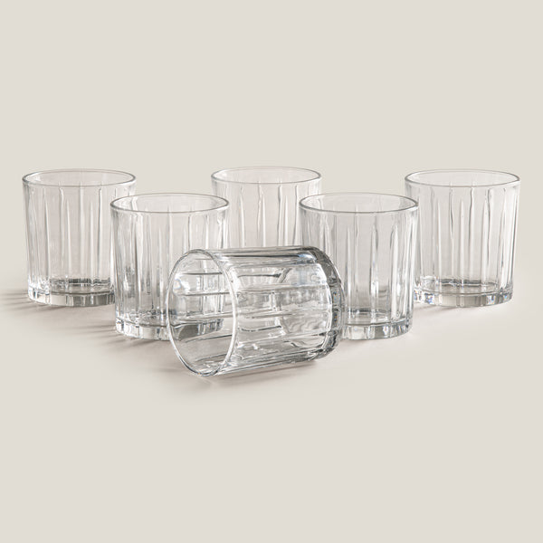 Linea Clear Whiskey Glass Set of 6