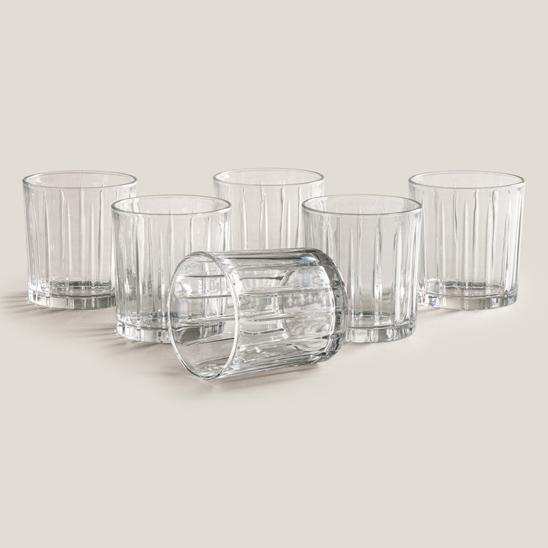 Linea Clear Whiskey Glass Set of 6