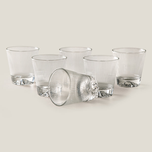 Volante Clear Whiskey Glass Set of 6