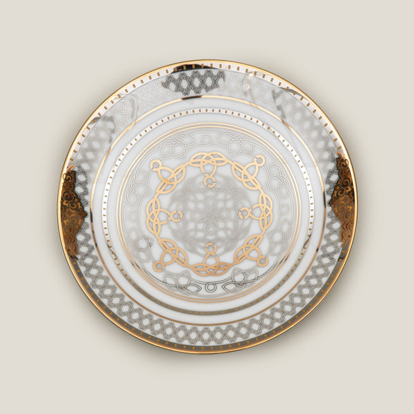 Medicci Gold & Platinum Quarter Plate Set of 2
