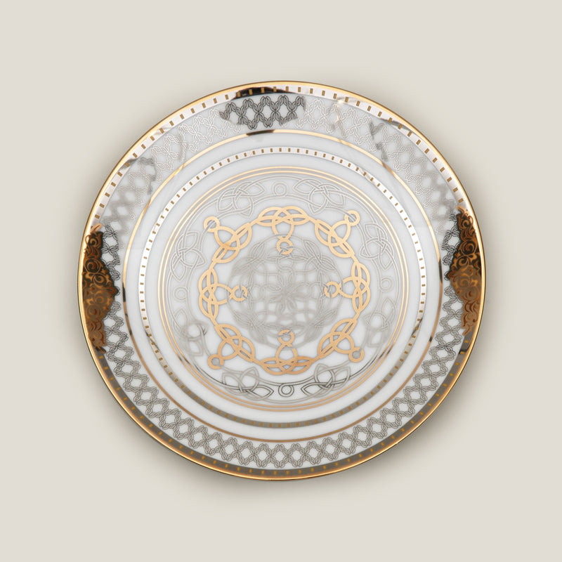 Medicci Gold & Platinum Quarter Plate Set of 2