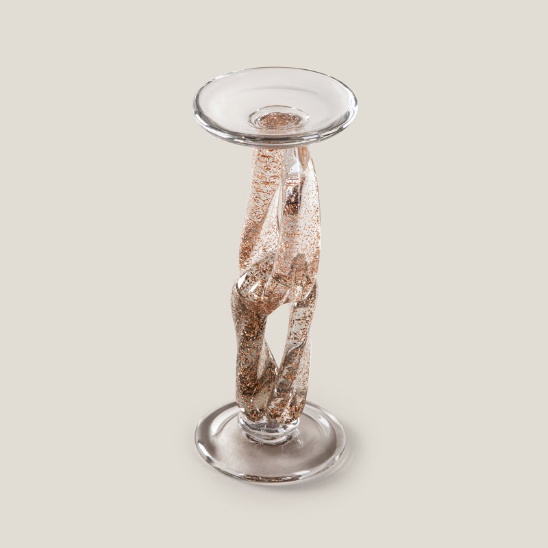Sparkle Grey Candle Holder
