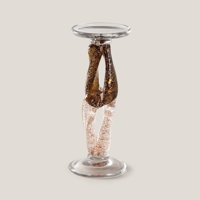 Sparkle Brown Candle Holder