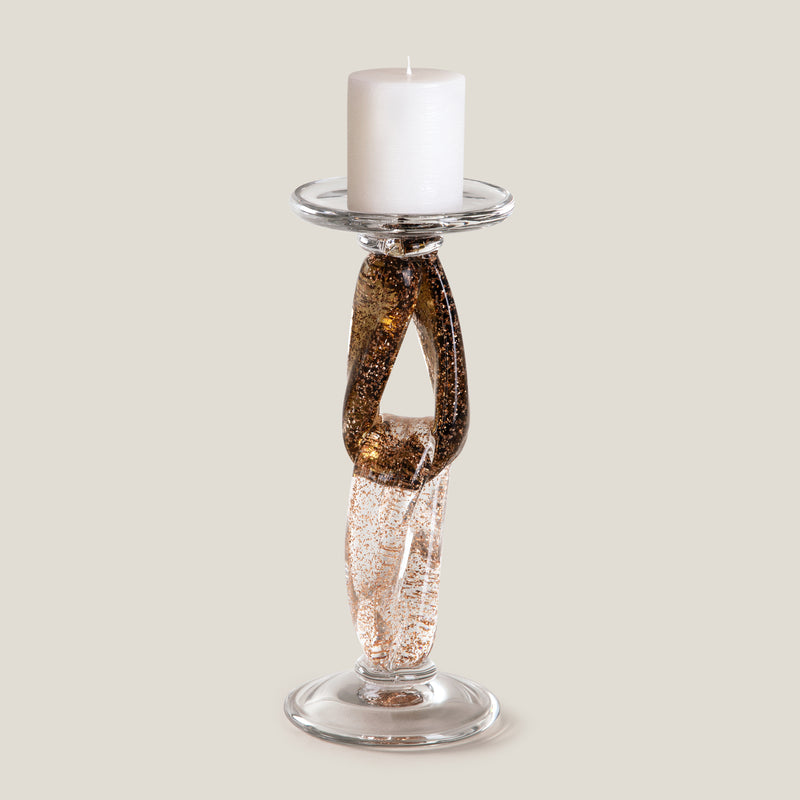 Sparkle Brown Candle Holder