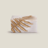 Fern White & Gold Decor Box