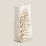 Fern White & Gold Vase Large