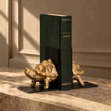 Gilded Turtle Bookend