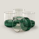 Vienna Green Glass Set of 4