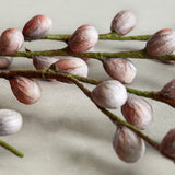 Grey & Red Berry Branch Foam Flower