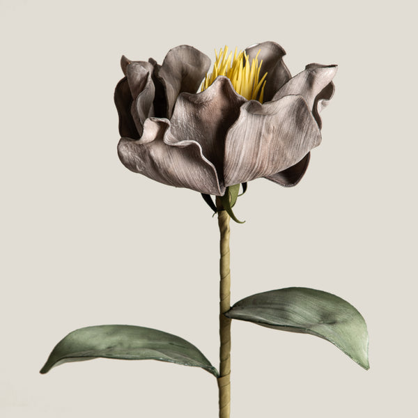 Grey & Yellow Daffodil Faux Flower