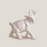 Imperial Elephant Off-White Sculpture