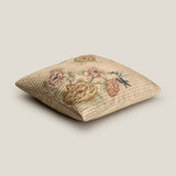 Serena Embroidered Beige Euro Cover