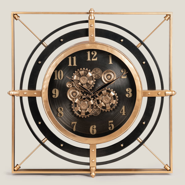 Windsor Gold & Black Wall Clock