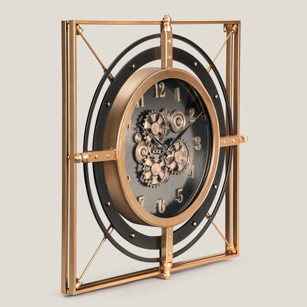 Windsor Gold & Black Wall Clock