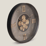 Eclipsa Grey & Black Wall Clock